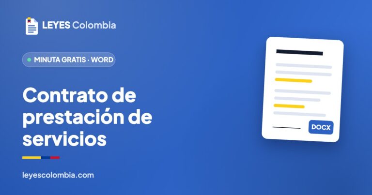 Contrato de prestación de servicios: minuta gratis en Word